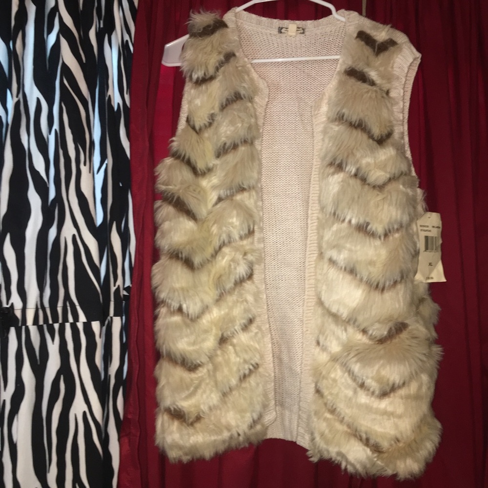 Woman’s fur vest